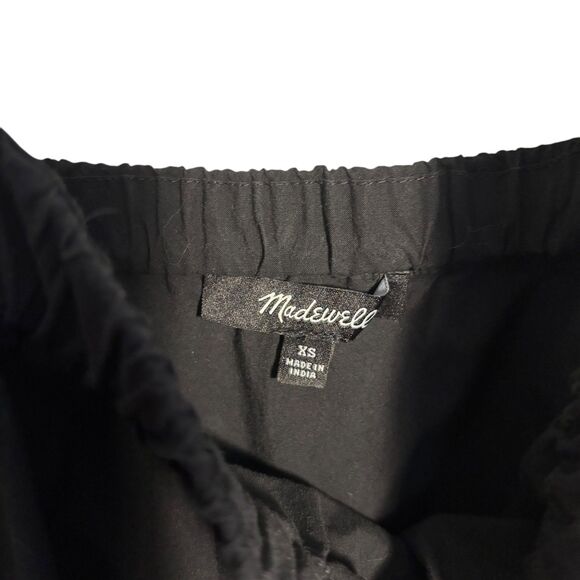 Madewell Marnay Flutter Sleeve Mini Dress Black- Size XS - Picture 5 of 9